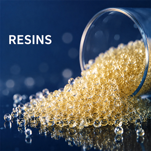 Golden resin granules